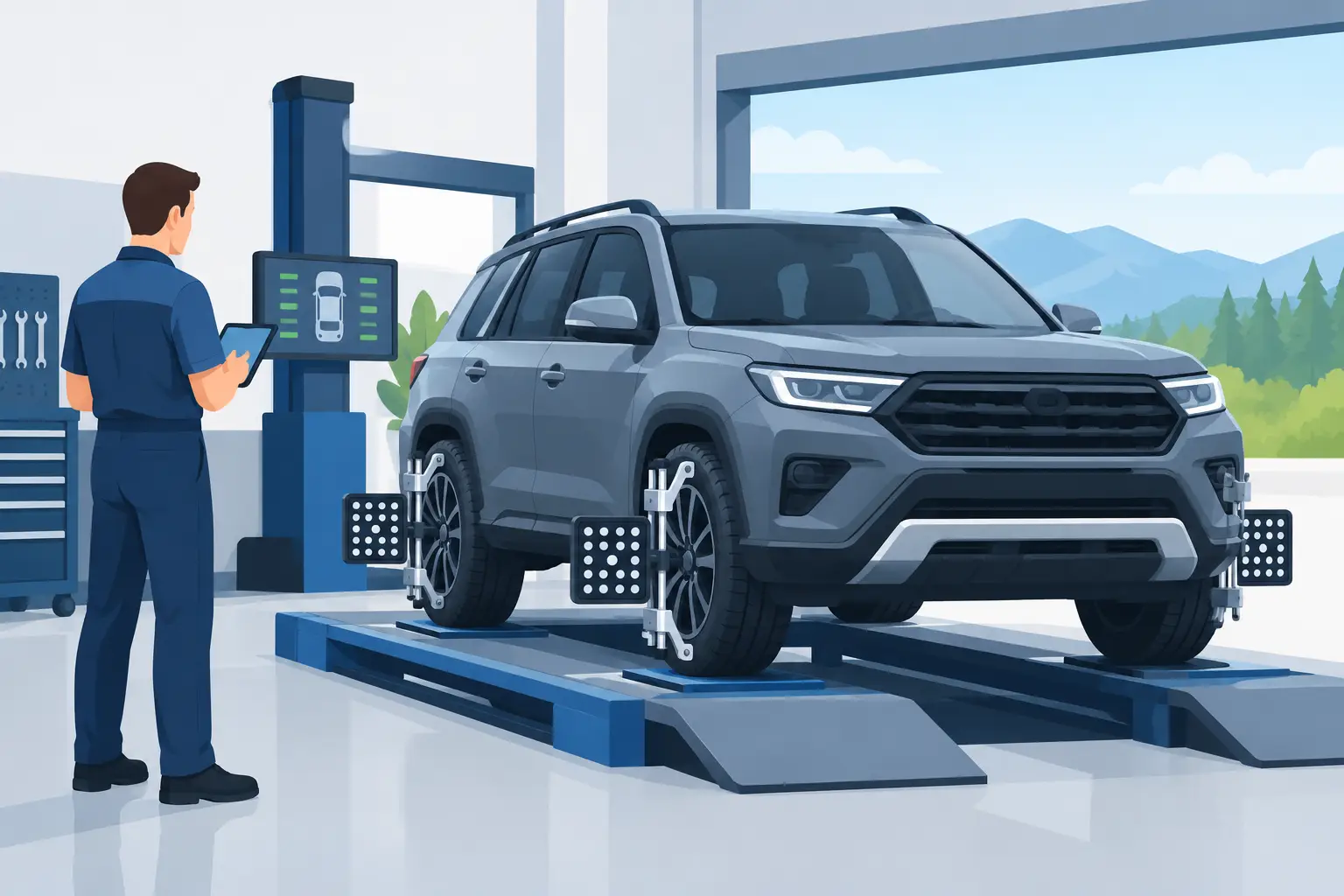 Kuinka usein nelivetoauto pitää suunnata?